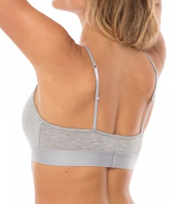 Comfyballs - Wood Strap Crop Bra - Women's - Heather Grey -comfyballs-shop 36 01 back 714x714 52696.1626096711