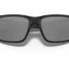 Oakley - Mainlink Performance Sunglasses - Grey Ink/Matte Black Prizm Sapphire Frame: Prizm Black Polarised Lenses