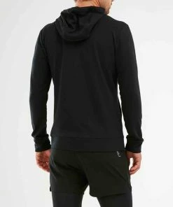 2XU - Transit Zip Hoodie - Men's -comfyballs-shop MR6040a BLK BLK 01 squashed 70165.1615470412