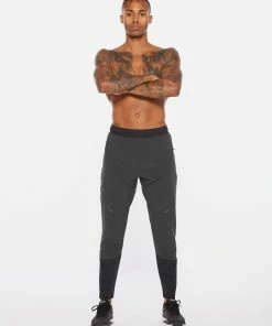 2XU - Light Speed Men's Joggers - Black/Black Reflective -comfyballs-shop MR6507b BLK BRF 03 94432.1645198087