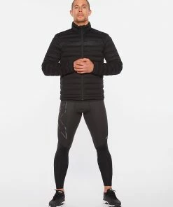 2XU - Ignition Men's Insulated Jacket - Black/Black Reflective -comfyballs-shop MR6510a BLK BRF 02 11402.1672926383