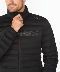 2XU - Ignition Men's Insulated Jacket - Black/Black Reflective -comfyballs-shop MR6510a BLK BRF 36 85930.1672926383