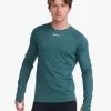 2XU - Ignition Base Layer Long Sleeve - Men's - Deep Jade Marle/Silver Reflective