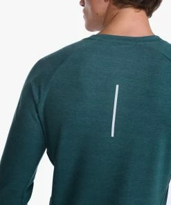 2XU - Ignition Base Layer Long Sleeve - Men's - Deep Jade Marle/Silver Reflective -comfyballs-shop MR6827a DJM SRF 25 1 91956.1666697458