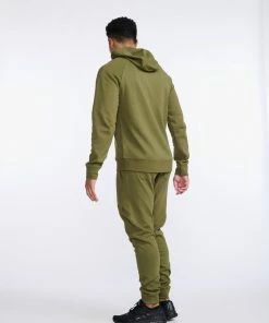 2XU - Commute Full Zip Hoodie - Men's - Winter Moss/Black -comfyballs-shop MR6882a WMO BLK 10 44476.1666697068