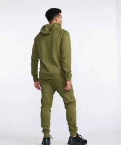 2XU - Commute Full Zip Hoodie - Men's - Winter Moss/Black -comfyballs-shop MR6882a WMO BLK 12 80708.1666697068