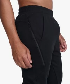 2XU - Commute Trackpant - Men's - Black/White -comfyballs-shop MR6884b BLK WHT 25 66554.1666697501
