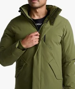 2XU - Commute Insulation Jacket - Men's - Winter Moss/Black -comfyballs-shop MR6886a WMO BLK 16 1 78693.1666697027