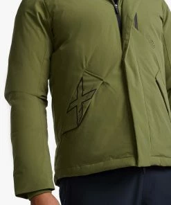 2XU - Commute Insulation Jacket - Men's - Winter Moss/Black -comfyballs-shop MR6886a WMO BLK 18 00461.1666697027