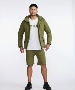 2XU - Commute Insulation Jacket - Men's - Winter Moss/Black -comfyballs-shop MR6886a WMO BLK 23 63690.1666697028