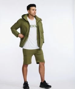 2XU - Commute Insulation Jacket - Men's - Winter Moss/Black -comfyballs-shop MR6886a WMO BLK 28 69734.1666697028