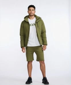 2XU - Commute Insulation Jacket - Men's - Winter Moss/Black -comfyballs-shop MR6886a WMO BLK 34 46882.1666697028