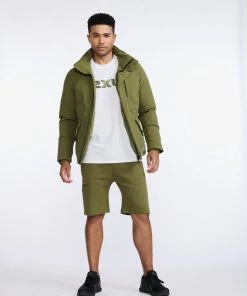 2XU - Commute Insulation Jacket - Men's - Winter Moss/Black -comfyballs-shop MR6886a WMO BLK 69 33933.1666697028