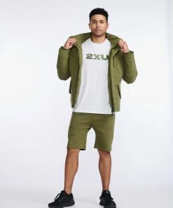 2XU - Commute Insulation Jacket - Men's - Winter Moss/Black -comfyballs-shop MR6886a WMO BLK 70 03740.1666697028