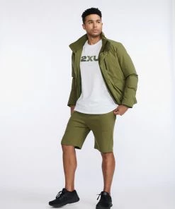 2XU - Commute Insulation Jacket - Men's - Winter Moss/Black -comfyballs-shop MR6886a WMO BLK 71 37570.1666697028