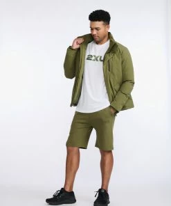 2XU - Commute Insulation Jacket - Men's - Winter Moss/Black -comfyballs-shop MR6886a WMO BLK 72 18699.1666697028