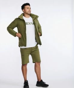 2XU - Commute Insulation Jacket - Men's - Winter Moss/Black -comfyballs-shop MR6886a WMO BLK 75 68153.1666697028