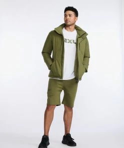 2XU - Commute Insulation Jacket - Men's - Winter Moss/Black -comfyballs-shop MR6886a WMO BLK 76 91832.1666697028