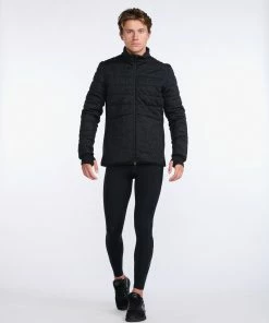 2XU - Ignition Insulation Jacket - Men's - Black/Abstract Monogram -comfyballs-shop MR6924a BLK AMO 02 22639.1666697010