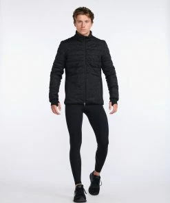 2XU - Ignition Insulation Jacket - Men's - Black/Abstract Monogram -comfyballs-shop MR6924a BLK AMO 03 14122.1666697010