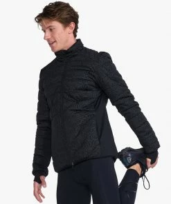 2XU - Ignition Insulation Jacket - Men's - Black/Abstract Monogram -comfyballs-shop MR6924a BLK AMO 06 1 20616.1666697010