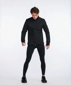 2XU - Ignition Insulation Jacket - Men's - Black/Abstract Monogram -comfyballs-shop MR6924a BLK AMO 17 28338.1666697010