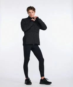 2XU - Ignition Insulation Jacket - Men's - Black/Abstract Monogram -comfyballs-shop MR6924a BLK AMO 21 00629.1666697010