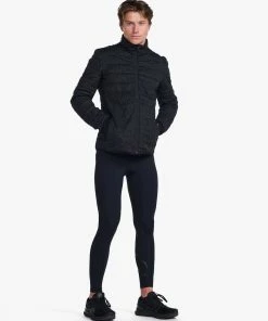 2XU - Ignition Insulation Jacket - Men's - Black/Abstract Monogram -comfyballs-shop MR6924a BLK AMO 24 1 98092.1666697010