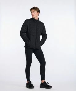 2XU - Ignition Insulation Jacket - Men's - Black/Abstract Monogram -comfyballs-shop MR6924a BLK AMO 25 86463.1666697010