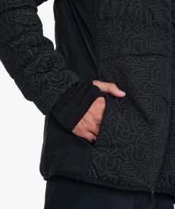 2XU - Ignition Insulation Jacket - Men's - Black/Abstract Monogram -comfyballs-shop MR6924a BLK AMO 31 82393.1666697010