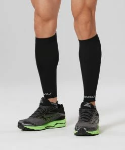 2XU - Compression Calf Sleeves - Unisex -comfyballs-shop UA4509b BLK GRY 69066.1608635691