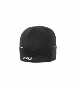 2XU - Unisex Run Beanie - Black/Black - 2023