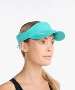 2XU - Run Visor - Unisex - Porcelain/White -comfyballs-shop UQ5686f PRC WHT 02 22500.1652689659