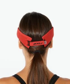 2XU - Unisex Run Visor - Rust/Black -comfyballs-shop UQ5686f RUS BLK 03 80087.1626957402