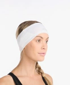 2XU - Ignition Headband - Unisex - White/Silver Reflective -comfyballs-shop UQ6549f WHT SRF 02 71922.1652689679