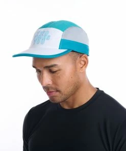 2XU - Light Speed Cap - Unisex - White/Oceanside -comfyballs-shop UQ6741f WHT OCS M 02 12302.1652689696