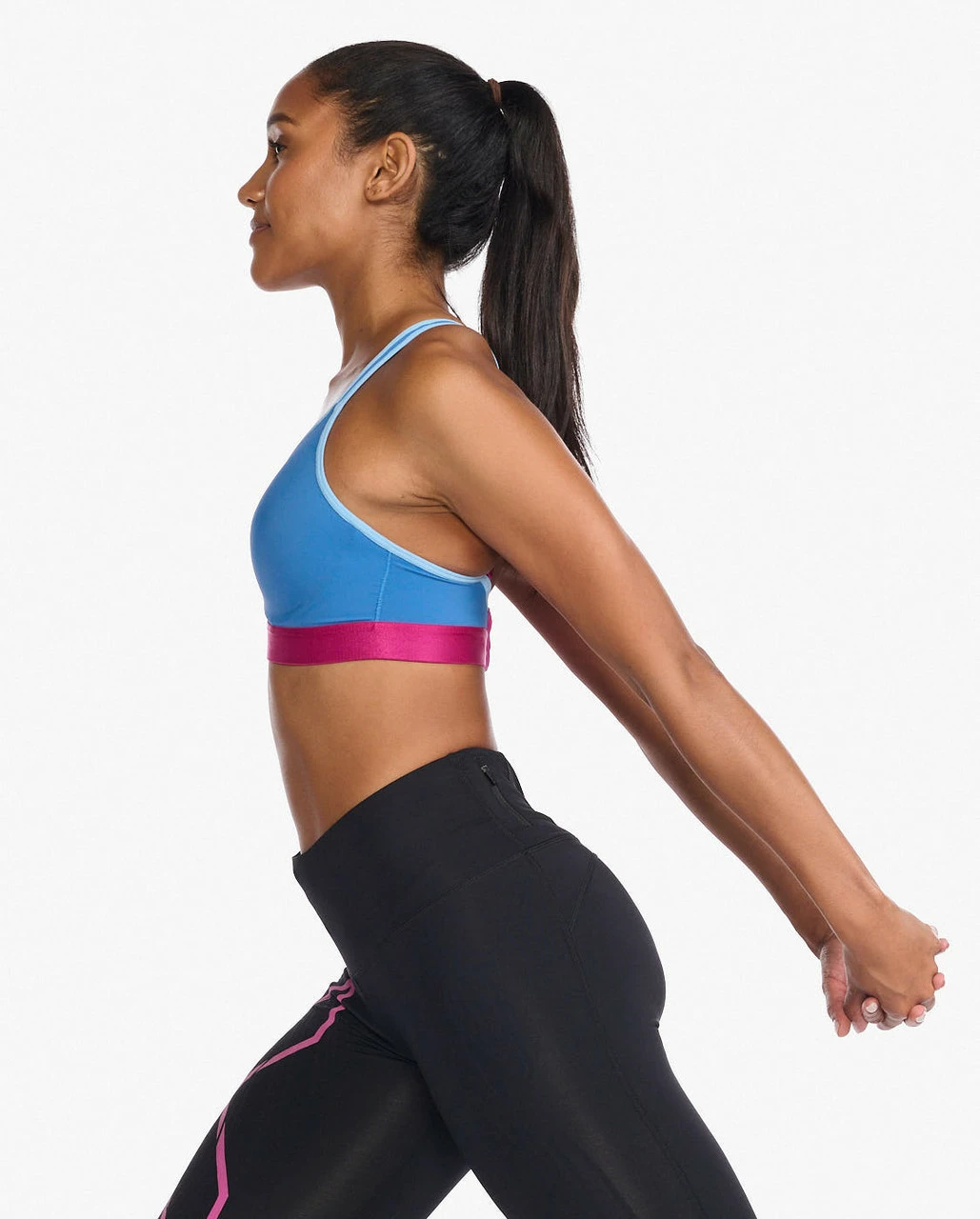 2XU - Light Speed High Impact Bra - Women's - Starling/Festival 4 2XU - Light Speed High Impact Bra - Women's - Starling/Festival - Image 4