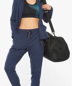 2XU - Commute Full-Zip Women's Hoodie - Navy Marle/Black -comfyballs-shop WR6285a NVM BLK 07 08392.1617022241