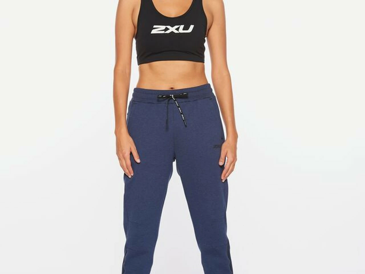 2XU - Commute Trackpant - Women's - Navy Marle/Black 2 2XU - Commute Trackpant - Women's - Navy Marle/Black - Image 2