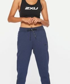 2XU - Commute Trackpant - Women's - Navy Marle/Black 36 2XU - Commute Trackpant - Women's - Navy Marle/Black -comfyballs-shop WR6291b NVM BLK 02 2 90585.1620836709
