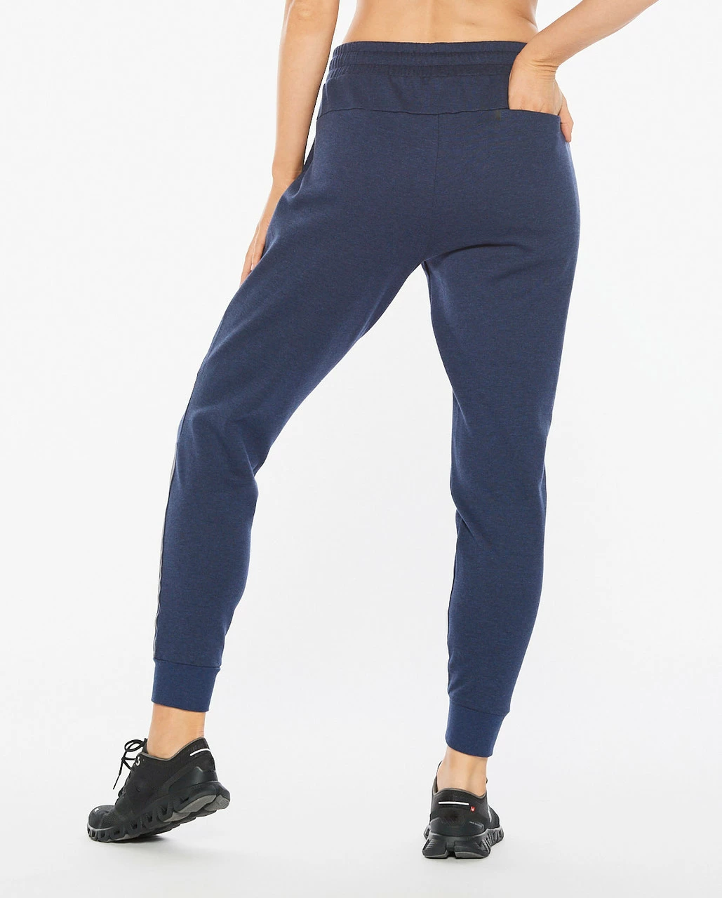 2XU - Commute Trackpant - Women's - Navy Marle/Black 1 2XU - Commute Trackpant - Women's - Navy Marle/Black