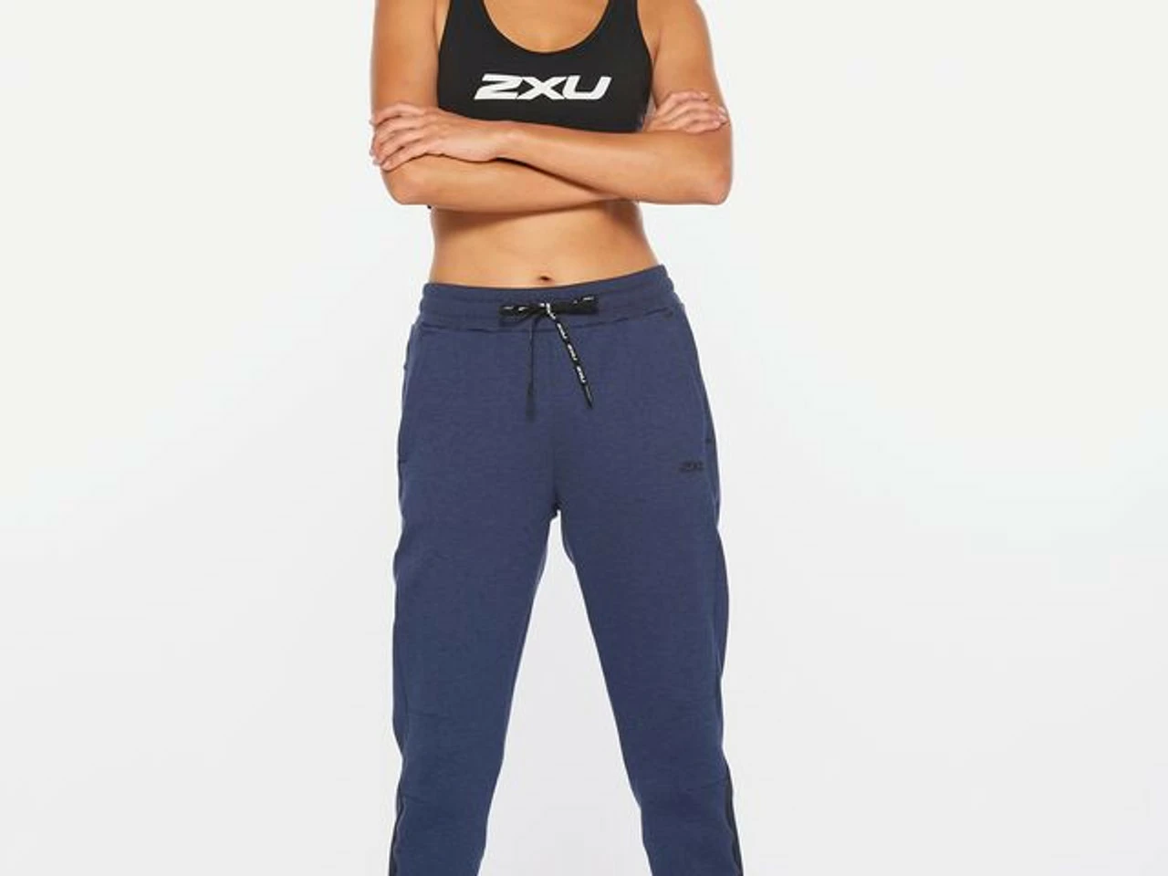 2XU - Commute Trackpant - Women's - Navy Marle/Black 11 2XU - Commute Trackpant - Women's - Navy Marle/Black - Image 11