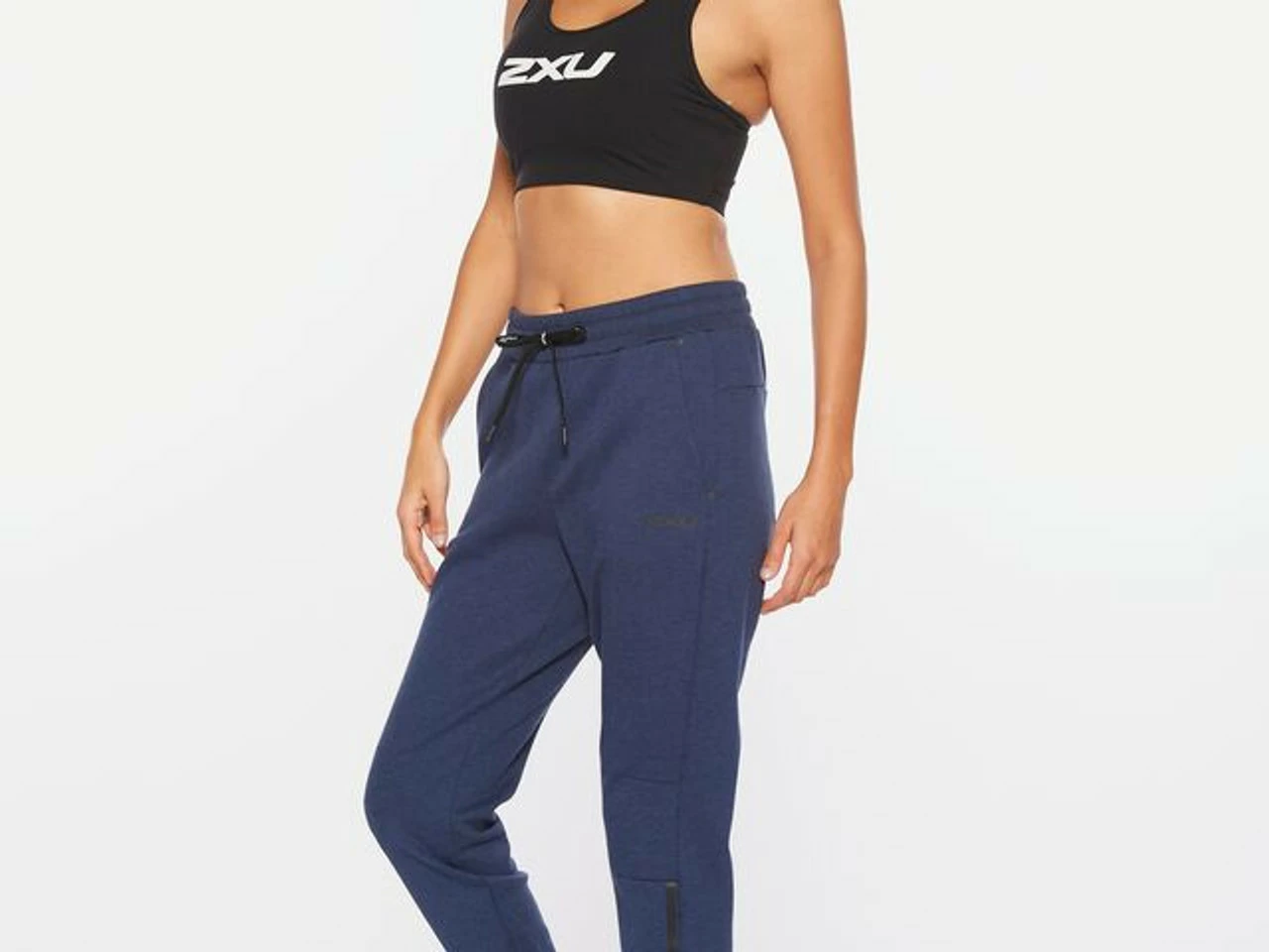 2XU - Commute Trackpant - Women's - Navy Marle/Black 26 2XU - Commute Trackpant - Women's - Navy Marle/Black - Image 26