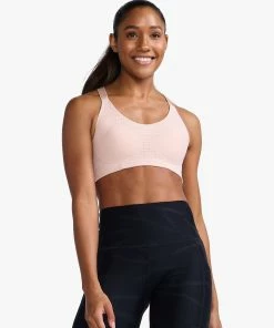 2XU - Aero Medium Impact Bra - Women's - Peach Whip/Peach Whip -comfyballs-shop WR6347a PCW PCW 03 37287.1652691141