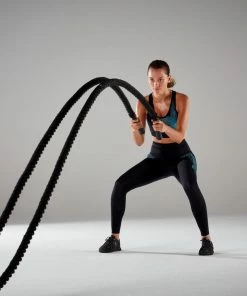 2XU - ACTIVE Women's Medium Impact Crop Top - Black/Teal Chrome Lines -comfyballs-shop WR6407a BLK TCL 00 13232.1652169497