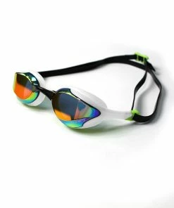 Zone 3 Zone3 - 2023 - Volare Streamline Racing Goggles - Mirror Revo Lens -comfyballs-shop Zone3 goggles Volare white green web 19863.1674207885