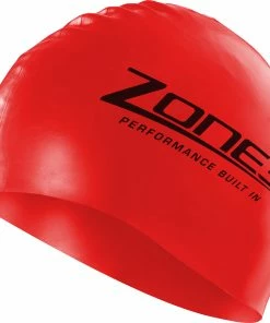 Zone 3 Zone3 - 2023 - Silicone Swim Cap -comfyballs-shop Zone3 Red Silicone Swim Cap 2 26714.1671806216