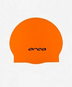 Orca - Silicone Swim Cap -comfyballs-shop dva0tt54 01 orca silicone swim cap high vis orange 750x1000 99601.1675685286