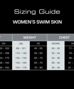 Zone 3 Zone3 - Women's WTC Legal Short Sleeve Swim Skin - Kona Edition -comfyballs-shop womens swimskin size chart lo res 90417.1506418241